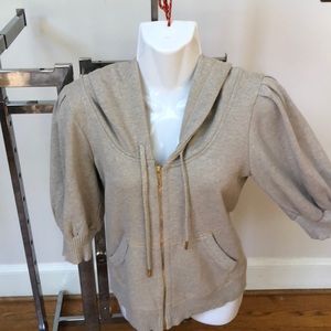 Juicy Couture 3/4 Sleeve Full-Zip sweater